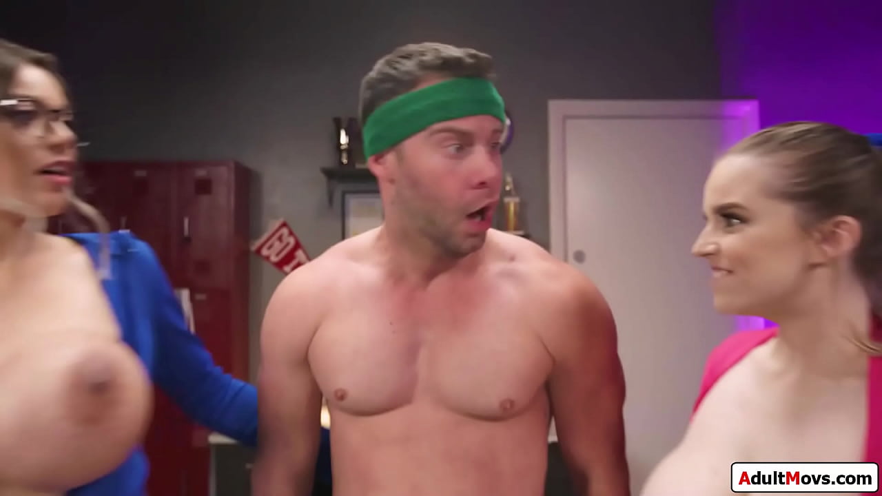 Busty physio babes give physical therapy.The big tits ladies suck a guys big cock off and the blonde gives tittyfucks.Both big boobs cuties get banged