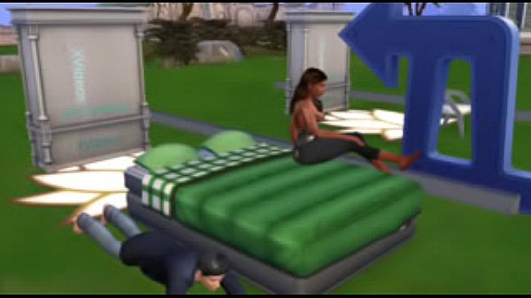 Sim outside sex with messed up dick
