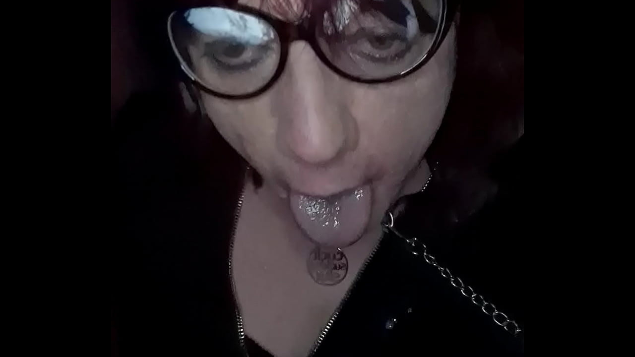 Sissy Tania Cox meeting her new daddy and taking his cock deep her throat to show she's a good girl