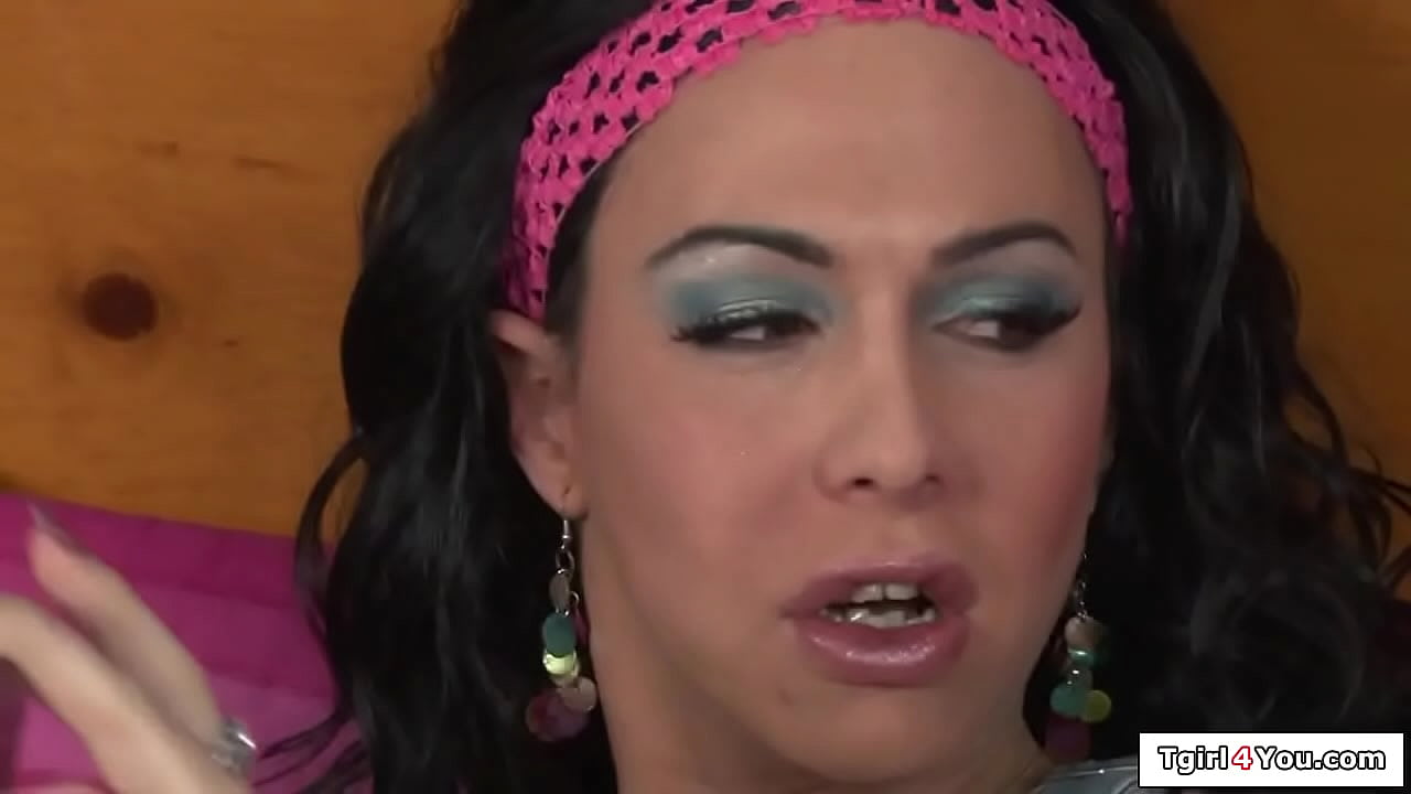 Boss and friend share trans babysitter Danika Dreamz in 3some.The big tits tgirl sucks cock and a guy gives the ts a bj.Then is anal fucked while DPed