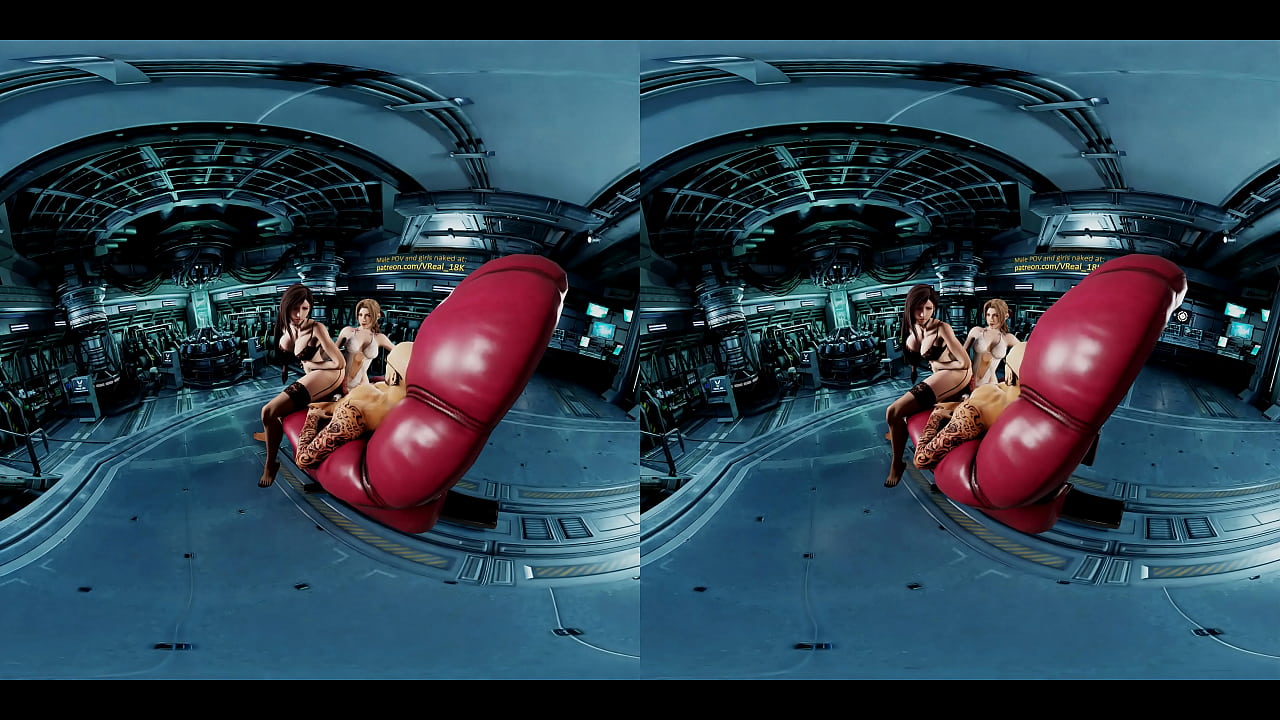 Hot-dog filled with jizz - Final Fantasy including Tifa Lockhart, Aerith