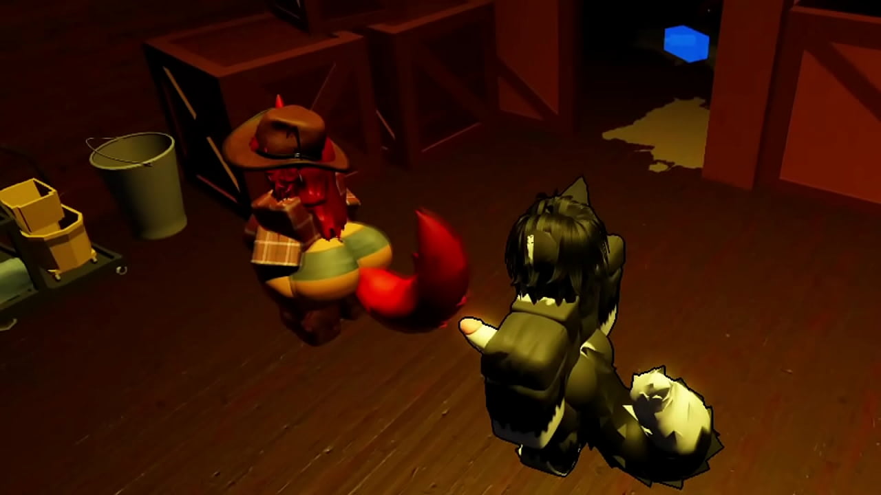 Cowgirl milks her furry boyfriend and fucks him