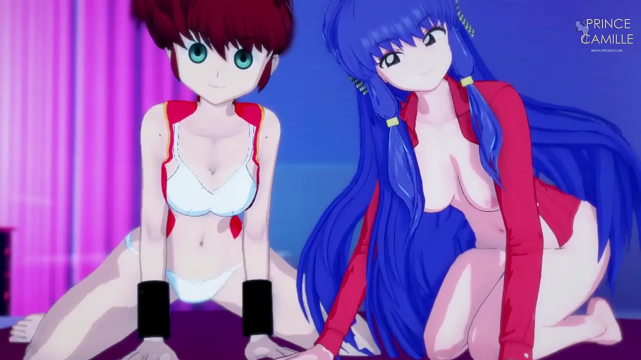 Ranma and Shampoo watch you touch yourself with eye contact - exibition fantasy