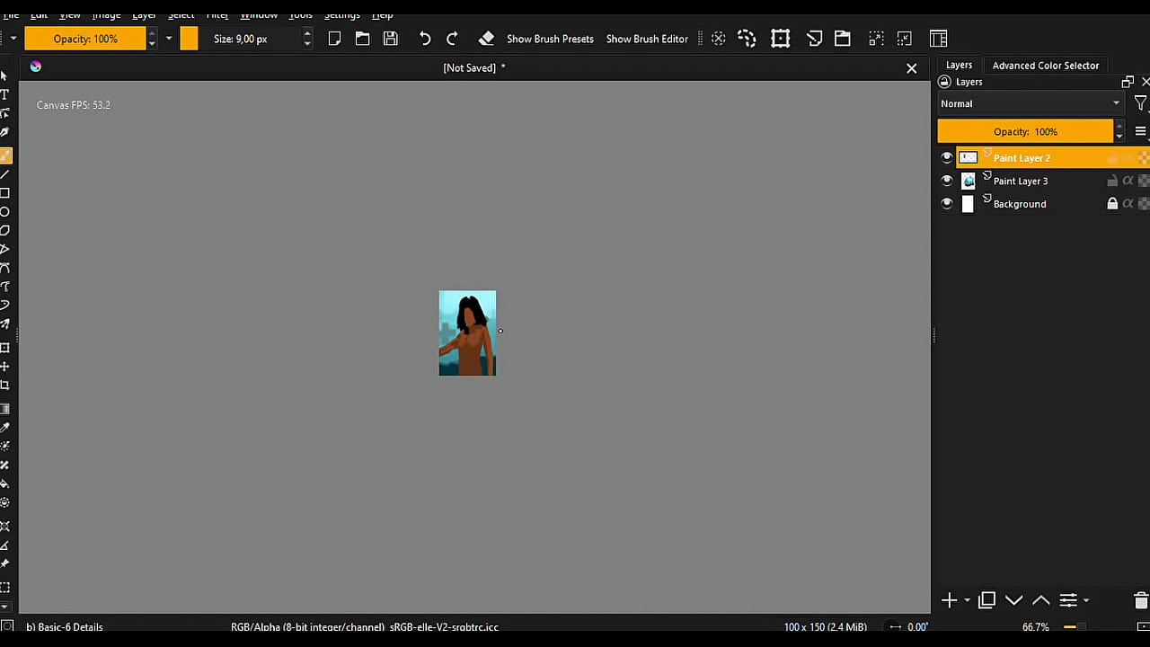 old Female Drawing & Painting