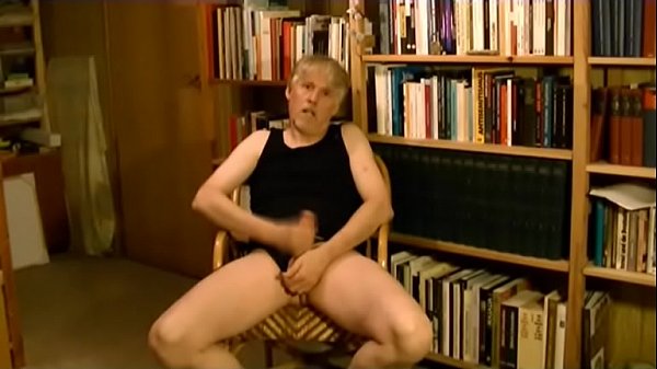 Porn actor Tom Reider jerks off in his private office