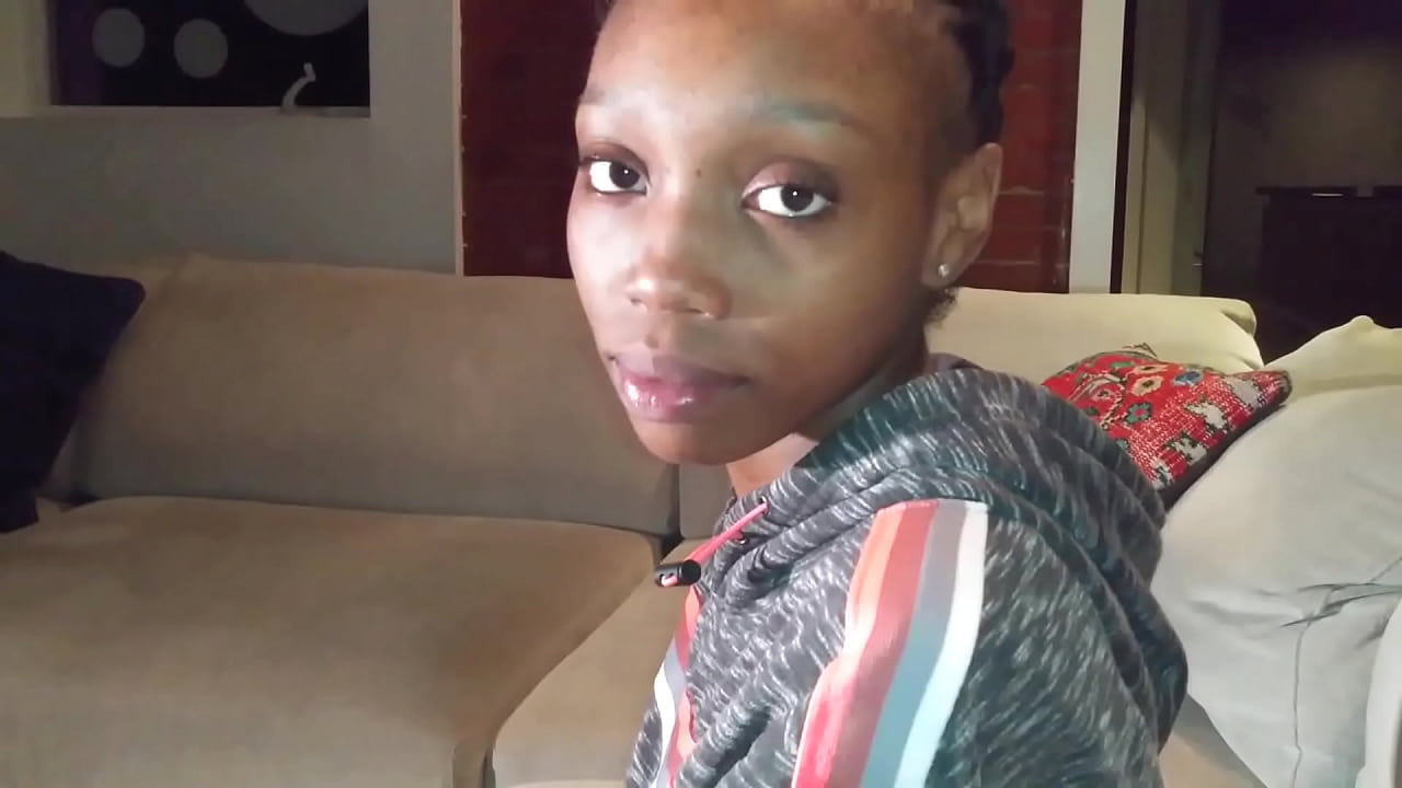 visit FreshNewFaces.club ~ Deleted Scenes: Black Teen Answers Questions & Deepthroat Practice