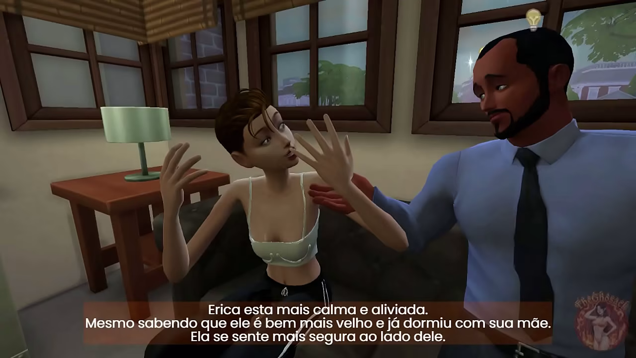 Mulher novinha dando para um idoso - Novela Visual de jogos