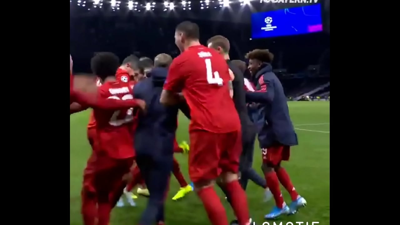 Bayern socando no cu do Tottenham, 7 x 2 fora o baile