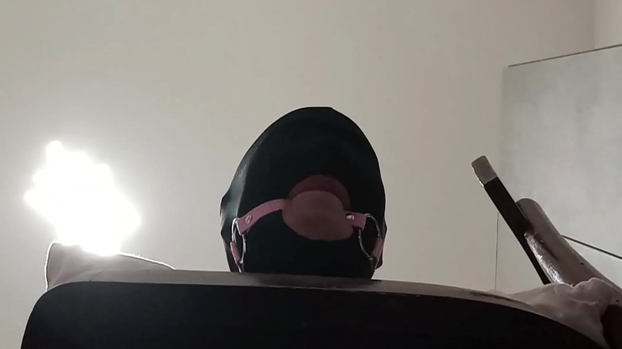 Preview - Tied up, blindfolded and ballgagged milf gets fucked in her mouth, pussy and ass