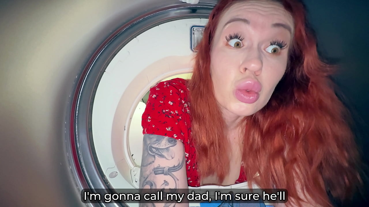Step Son Fucks Step Mom Stuck in Washer - Hot Creampie Finish