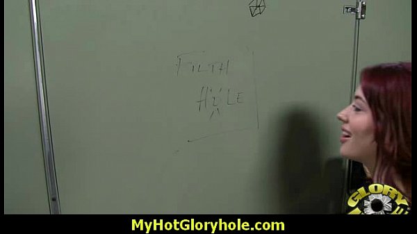 Gloryhole With A Nasty Wild White Girl Interracial 5