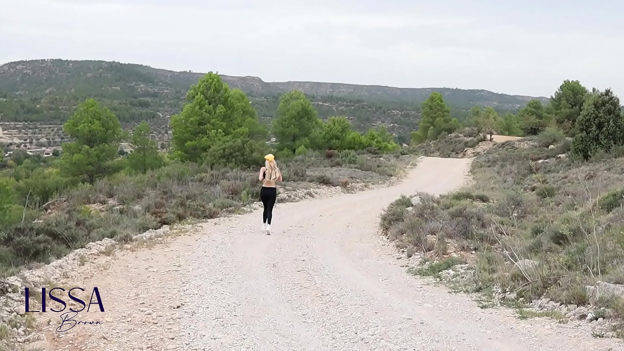 Outdoor yoga routine with a stranger