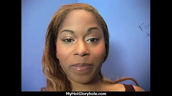 Ebony Slut Fucks A White Gloryhole Cock In Her First Interracial Scene 29