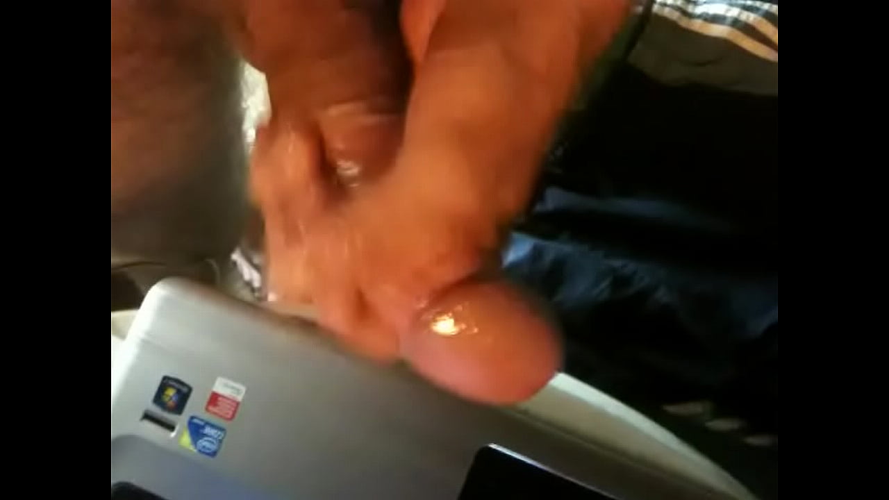 Part3, wanking cock from another view.