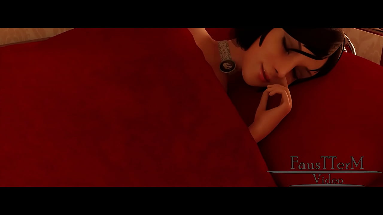 Elizabeth from bioshock takes breakfast in bed from her boyfriend