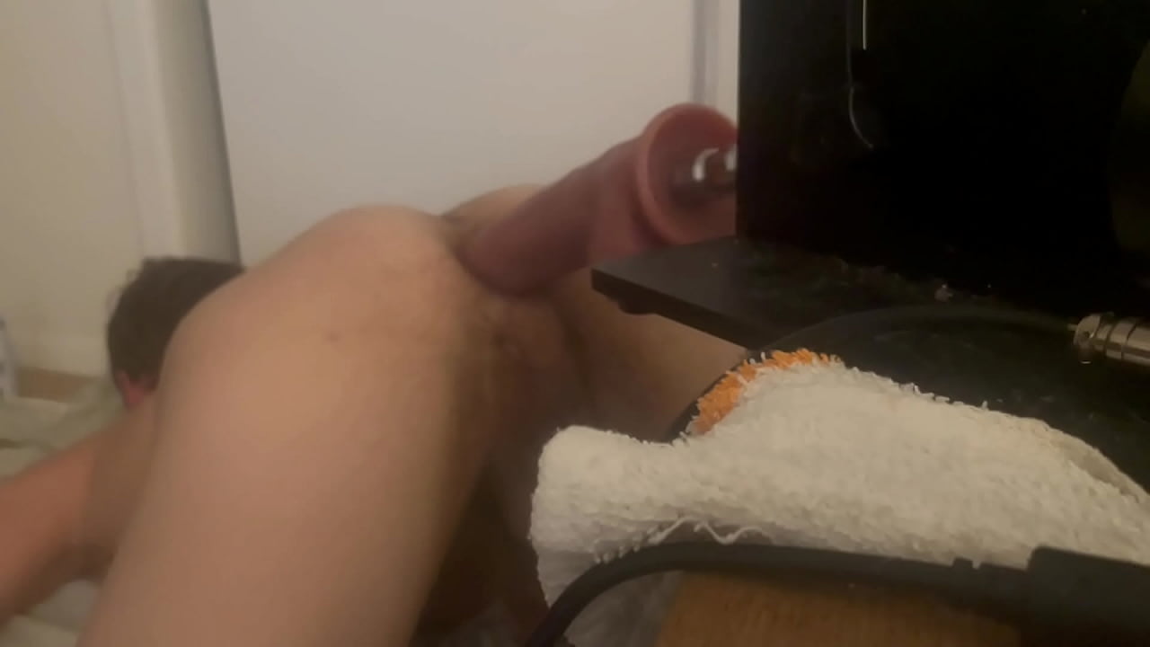 Boy uses machine to destroy once tight butthole