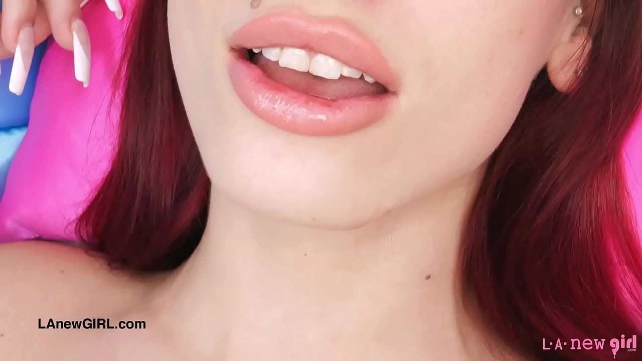 Amazing brunette beauty naked close-up