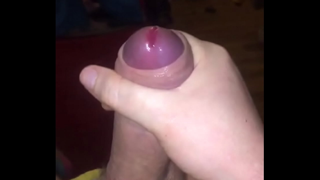 Wanking and enjoying precum