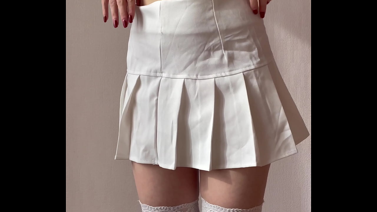 Innocent girl strips for you