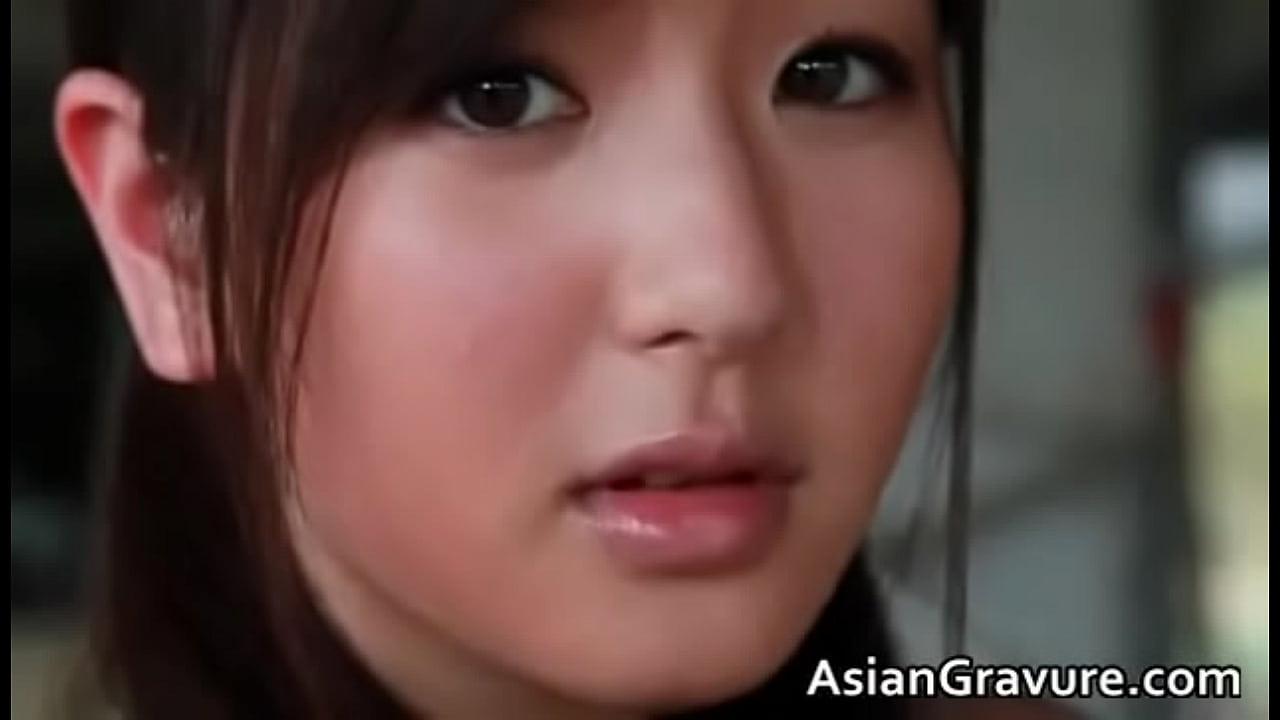 Good looking real asian model posing her