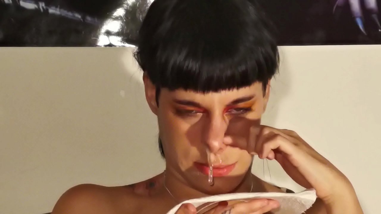 Teen girl's huge snot by sneezing fetish pt1 HD