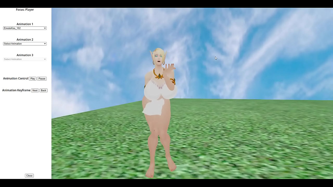 Warcraft belf big boobs thick elf cloth physics