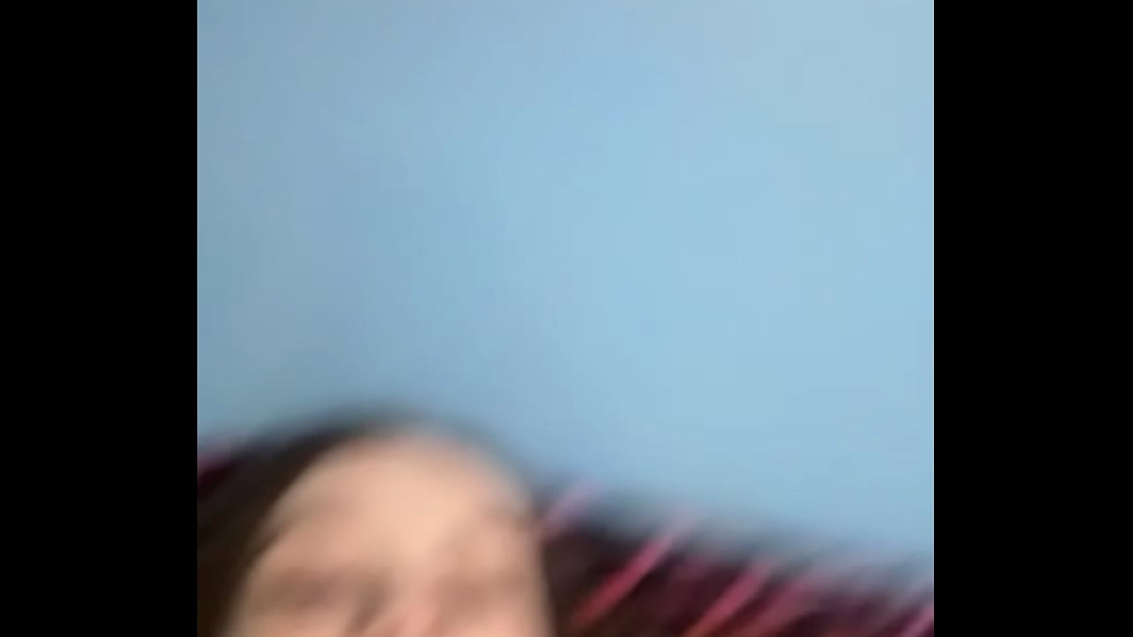 White teen takes big black dildo