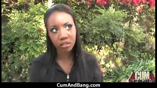 Black chick gets gangbanged by a group of white guys 18