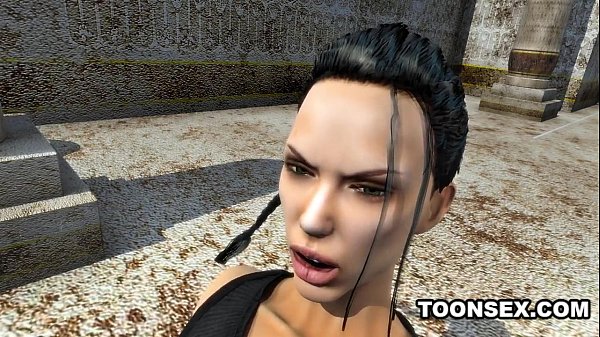 Sexy 3D Lesbian Licking a Black Babe's Pussy