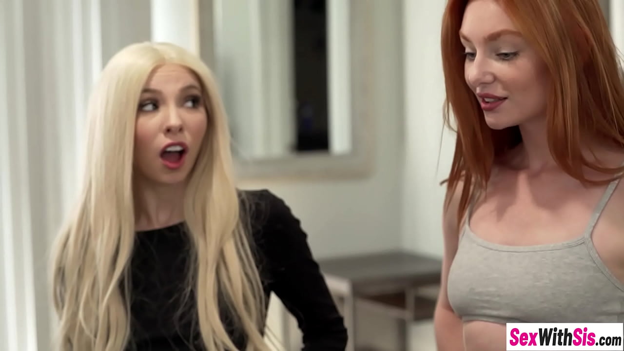 Petite babes Kenzie Reeves and Lacy Lennon swallowed big hard penis