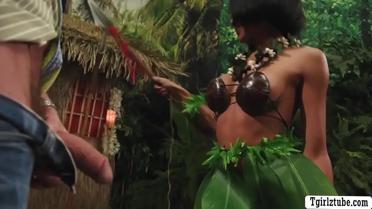 Bald dude is lost in the jungle and he meets TS Lola Morena in the middle of the jungle