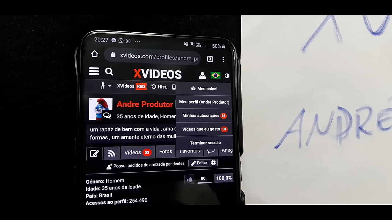 V&iacute;deo solo ator adulto