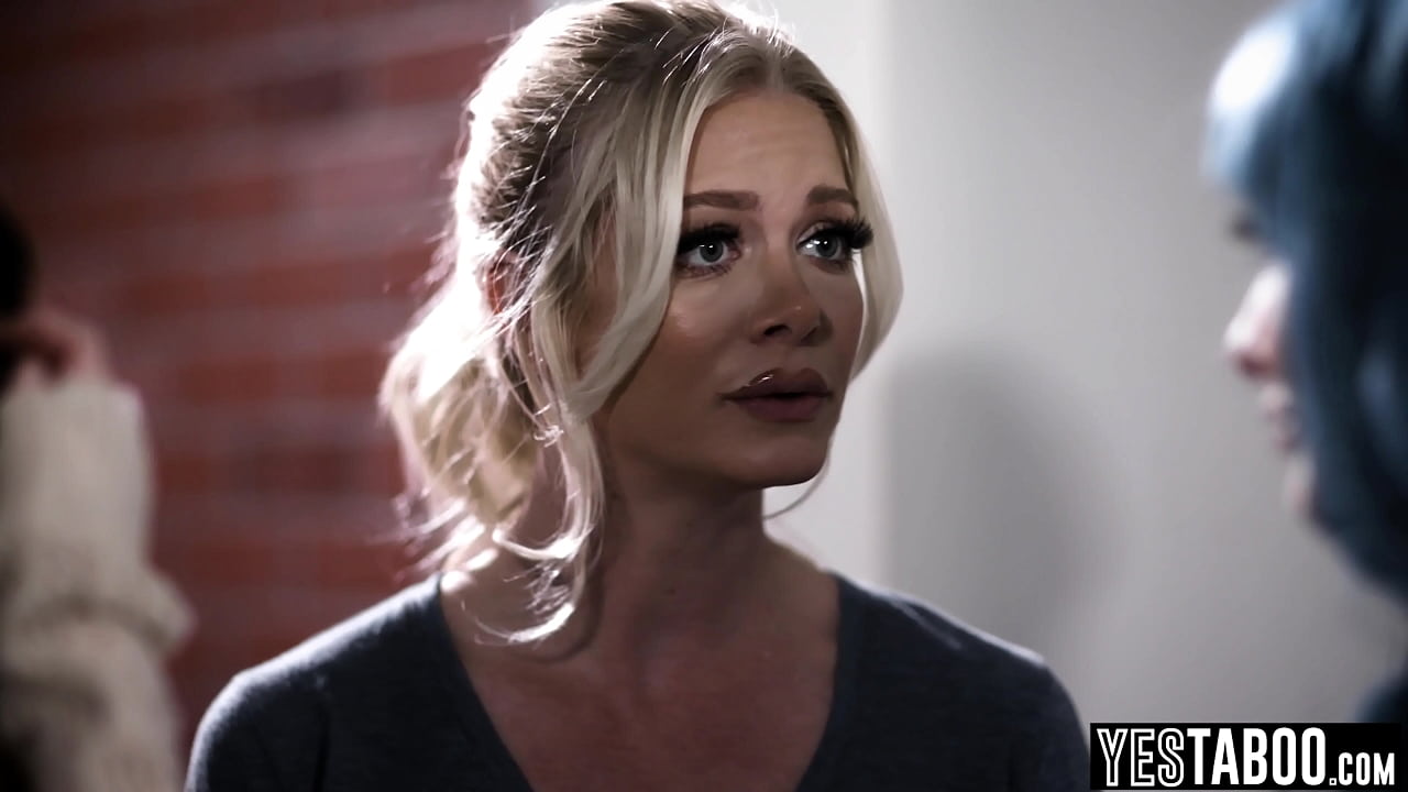 Sly busty landlady sneaks over to her tenants place and fucks her big tits GF