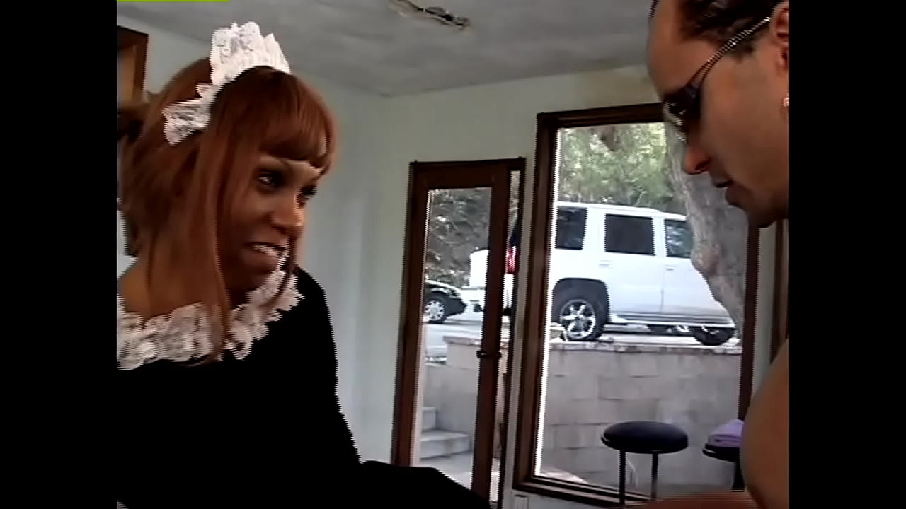 Lovely black maids in short skirts - Chips, Chloe Black, Green Eyes, Misty Mason