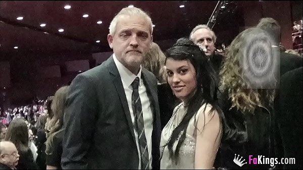 Two porn performers break into a cinema award show and fuck right there