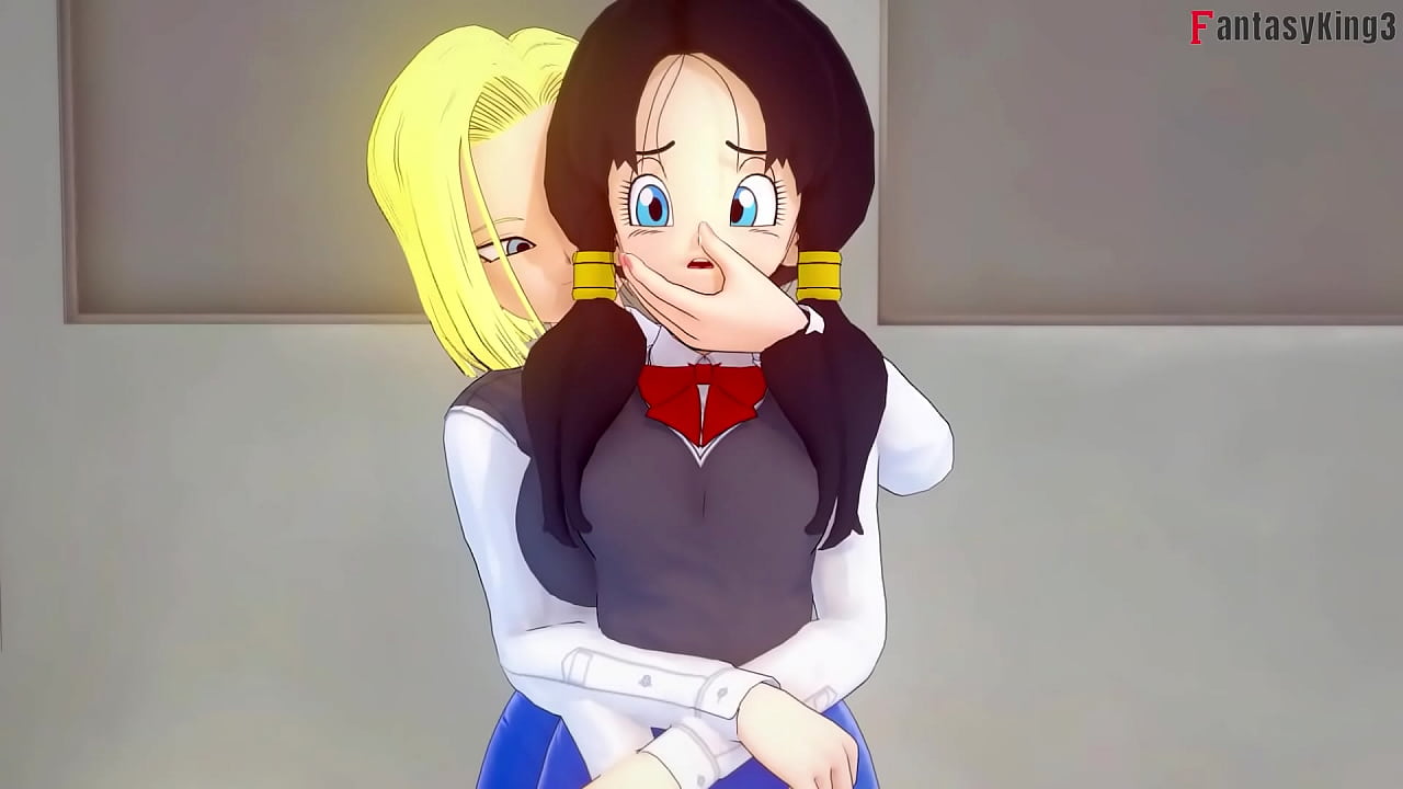 Android 18 and Videl lesbian sex | 2 | Dragon Ball Zex 4 | Watch the full 1hr movie sheer & PTRN: Fantasyking3