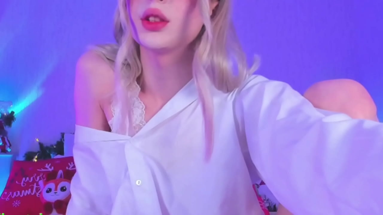 Stroking Shemale Cock