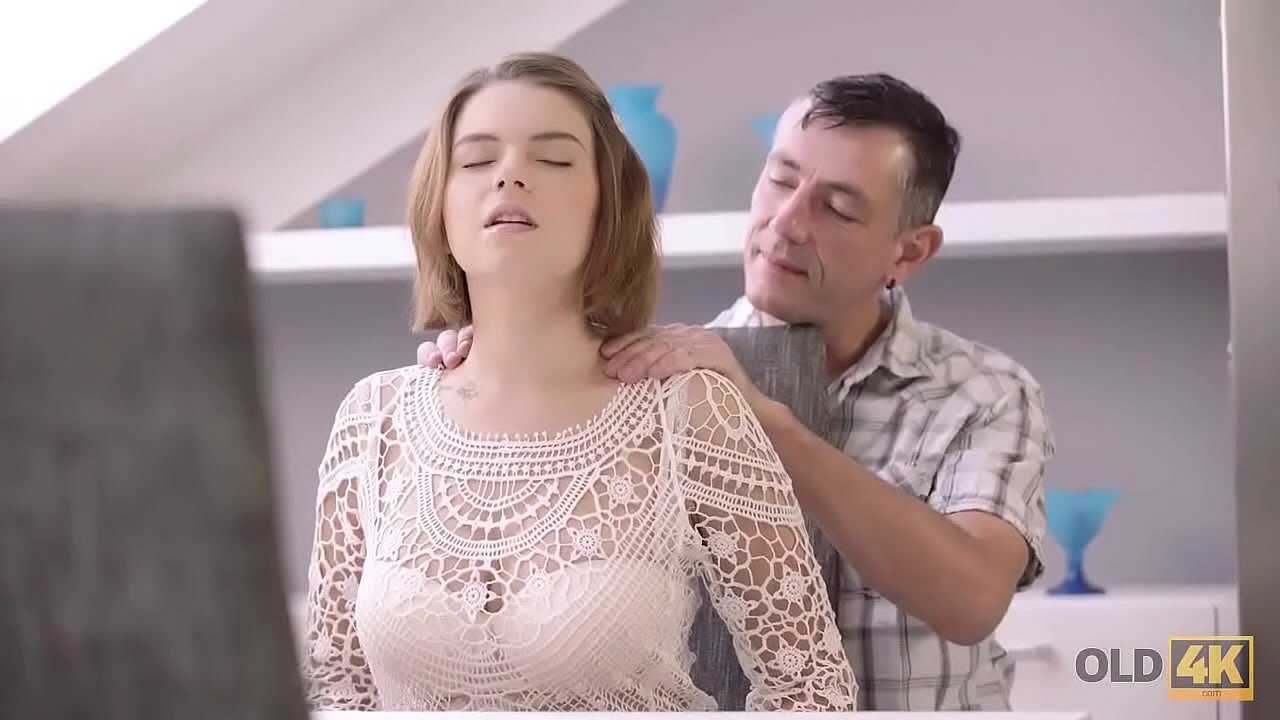 OLD4K. Mature helps busty teen Marina Visconti to relax having passionate sex