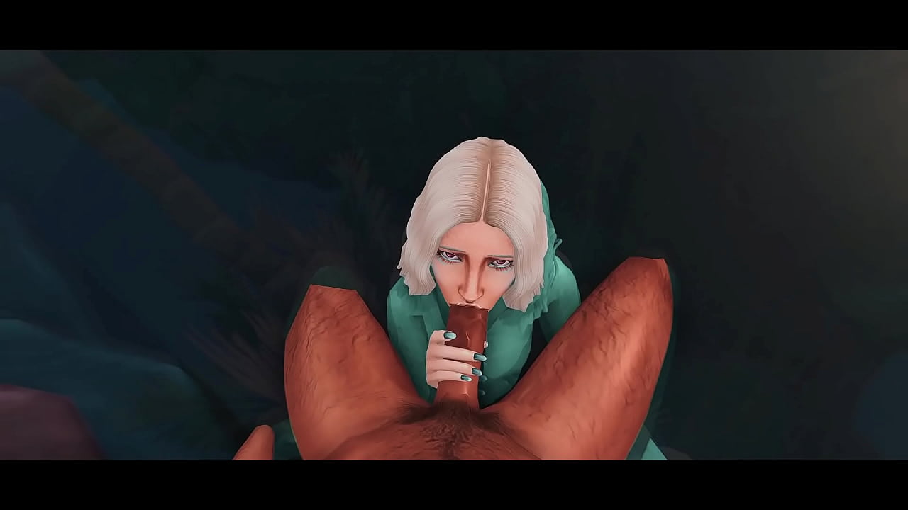 MERMAID TAKES ON THREE COCKS AT ONCE - SIMS 4