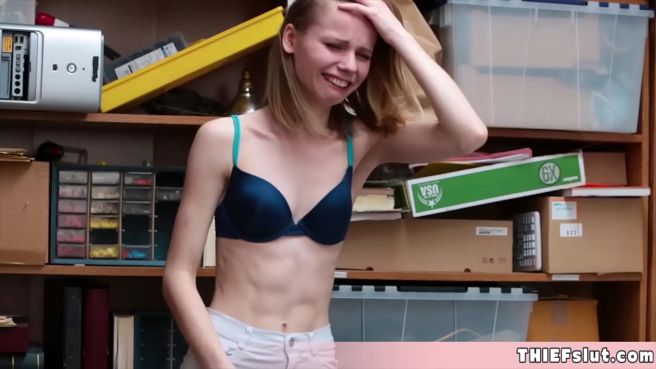 Clueless blonde thief gets a punish fuck