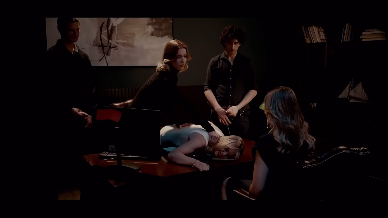 Vampire Gangbang Orgy - Hardcore Lesbian Employee Domination Turns Boss Into Group Sex Slave