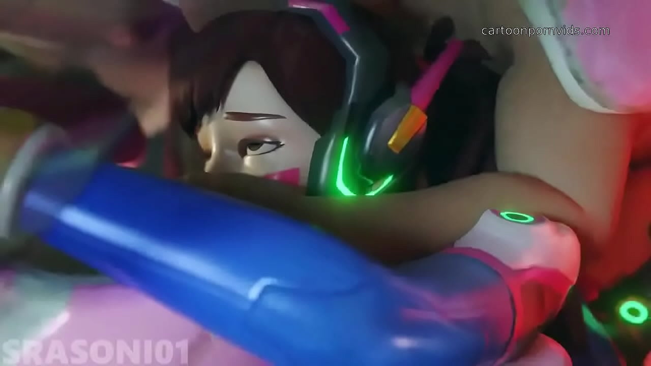 Dva pushed againt mecha against her pussy