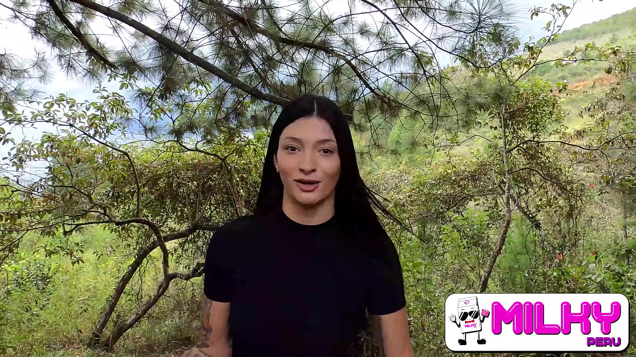 Offering money to sexy girl in the forest in exchange for sex