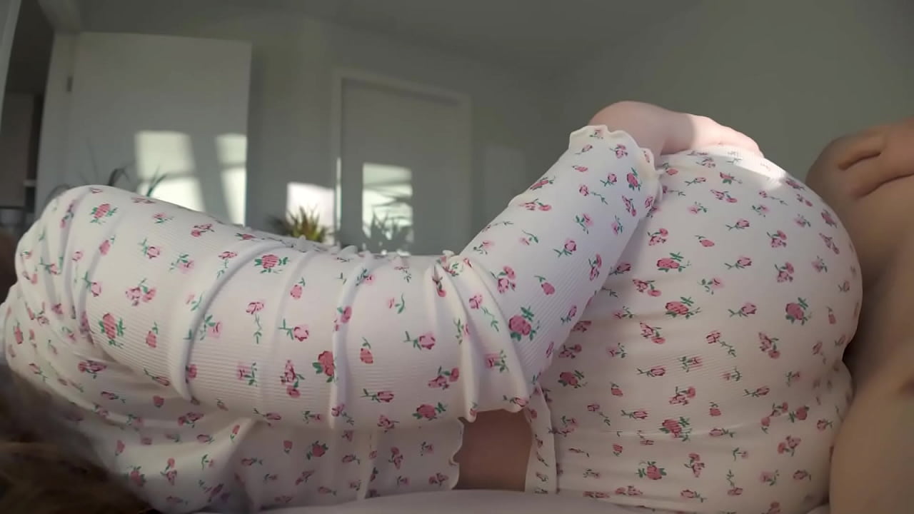 Morning Fucking with Slutty Big Tits Roommate Girl ended with a Creampie