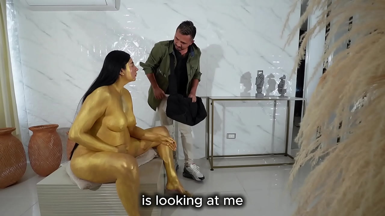 A STATUE COMES TO LIFE AND TEACHES A THIEF A LESSON, FUCKS HIM UNTIL HE LEAVES HER FULL OF CUM - MELANY LATINA