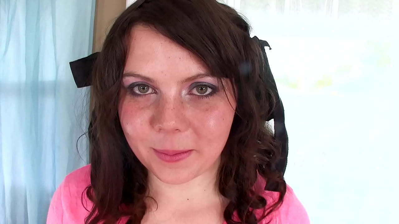 PHOENIX DESIRE Cute 18 YO Chubby Pigtails Girl Huge Cock POV Blowjob and Huge Cum Facial