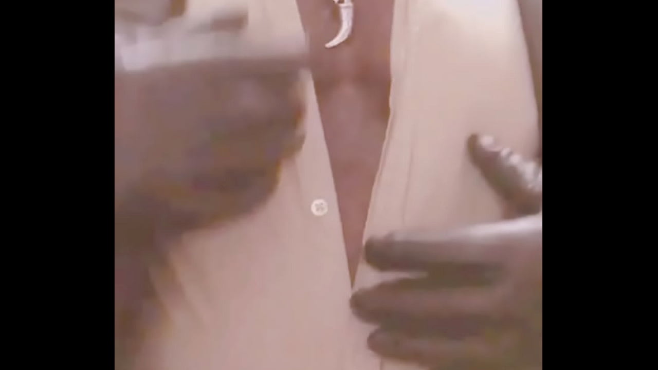 Masked Leather Attired Nipple Play Bloated Belly Smoke