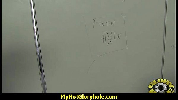 Hottie sucks and fucks black cock for cusmhot at gloryhole 20
