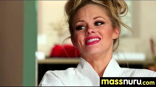 NuruMassage Teen Slides Oily Pussy on Cock 14