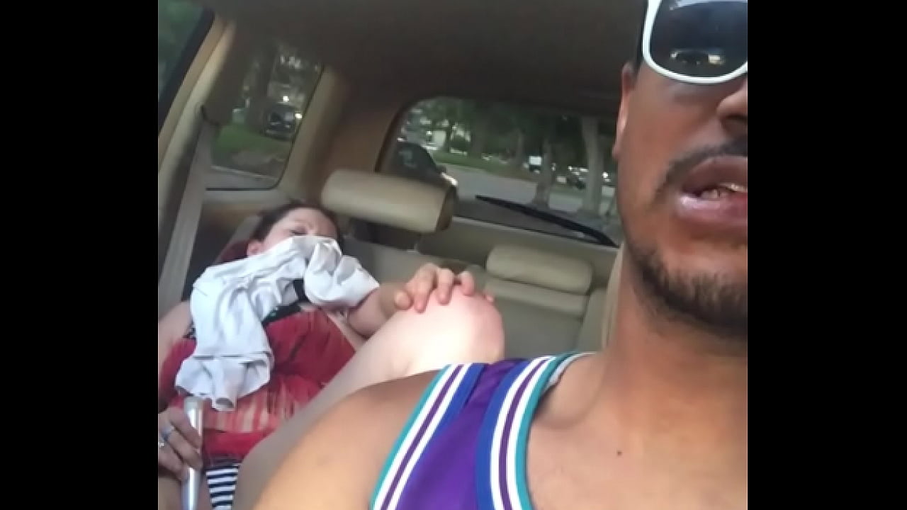 opal may dildoing in backseat of car while bbc friend drives